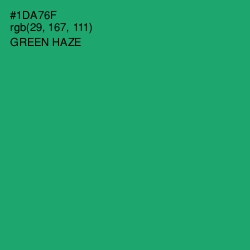 #1DA76F - Green Haze Color Image