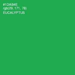 #1DAB4E - Eucalyptus Color Image