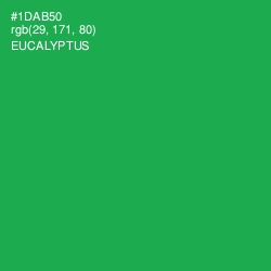 #1DAB50 - Eucalyptus Color Image