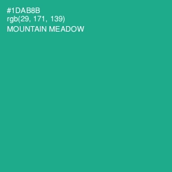 #1DAB8B - Mountain Meadow Color Image