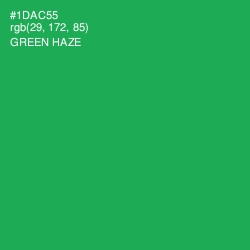 #1DAC55 - Green Haze Color Image