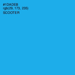 #1DADEB - Scooter Color Image
