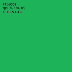 #1DB358 - Green Haze Color Image