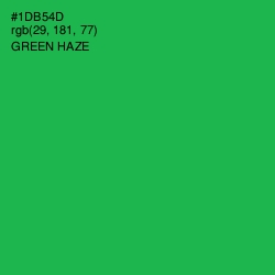 #1DB54D - Green Haze Color Image