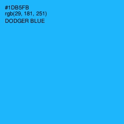 #1DB5FB - Dodger Blue Color Image