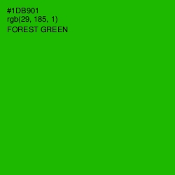 #1DB901 - Forest Green Color Image