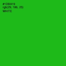 #1DBA19 - Forest Green Color Image