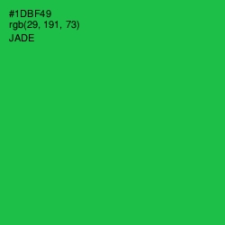 #1DBF49 - Jade Color Image