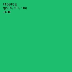 #1DBF6E - Jade Color Image