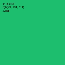 #1DBF6F - Jade Color Image