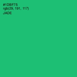 #1DBF75 - Jade Color Image