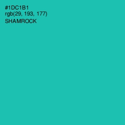 #1DC1B1 - Shamrock Color Image