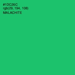 #1DC26C - Malachite Color Image