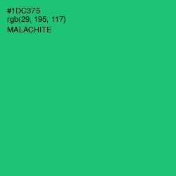 #1DC375 - Malachite Color Image