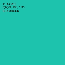 #1DC3AC - Shamrock Color Image