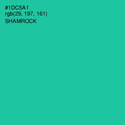 #1DC5A1 - Shamrock Color Image