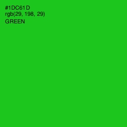 #1DC61D - Green Color Image