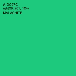 #1DC97C - Malachite Color Image