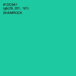 #1DC9A1 - Shamrock Color Image