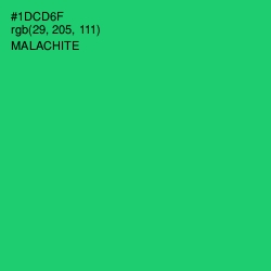 #1DCD6F - Malachite Color Image