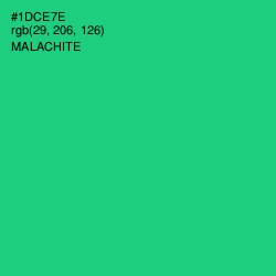 #1DCE7E - Malachite Color Image