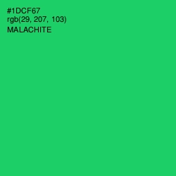 #1DCF67 - Malachite Color Image