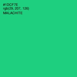#1DCF7E - Malachite Color Image