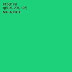 #1DD17B - Malachite Color Image
