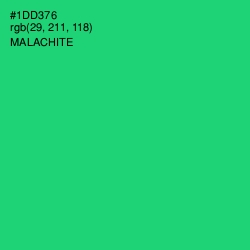 #1DD376 - Malachite Color Image