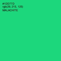 #1DD77D - Malachite Color Image
