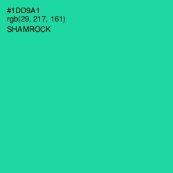 #1DD9A1 - Shamrock Color Image