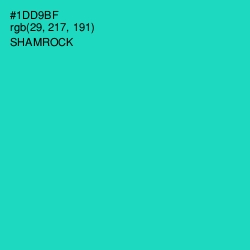 #1DD9BF - Shamrock Color Image