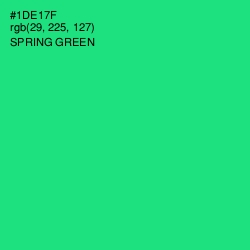 #1DE17F - Spring Green Color Image