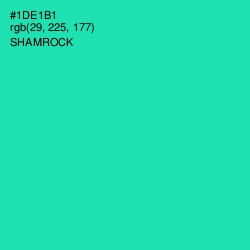 #1DE1B1 - Shamrock Color Image