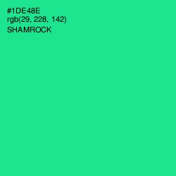#1DE48E - Shamrock Color Image