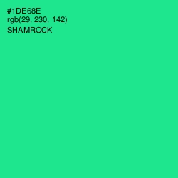 #1DE68E - Shamrock Color Image