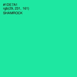 #1DE7A1 - Shamrock Color Image