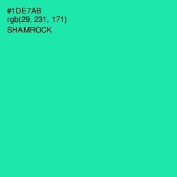 #1DE7AB - Shamrock Color Image