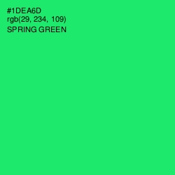 #1DEA6D - Spring Green Color Image