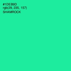 #1DEB9D - Shamrock Color Image