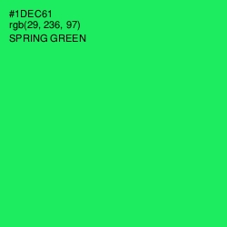#1DEC61 - Spring Green Color Image