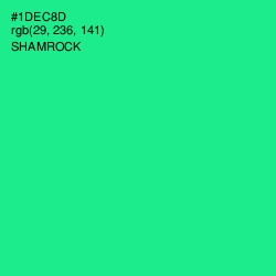 #1DEC8D - Shamrock Color Image