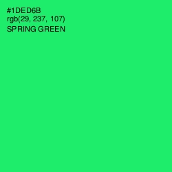 #1DED6B - Spring Green Color Image