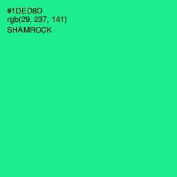 #1DED8D - Shamrock Color Image