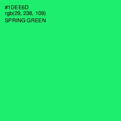 #1DEE6D - Spring Green Color Image