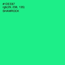 #1DEE87 - Shamrock Color Image