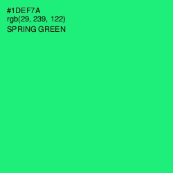 #1DEF7A - Spring Green Color Image