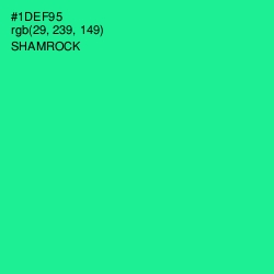 #1DEF95 - Shamrock Color Image