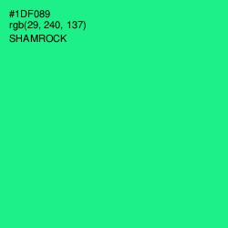#1DF089 - Shamrock Color Image