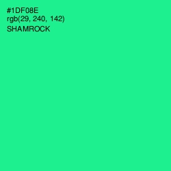 #1DF08E - Shamrock Color Image